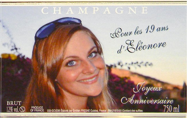 Champagne Emilien FRESNE - Exemple Anniversaire 1